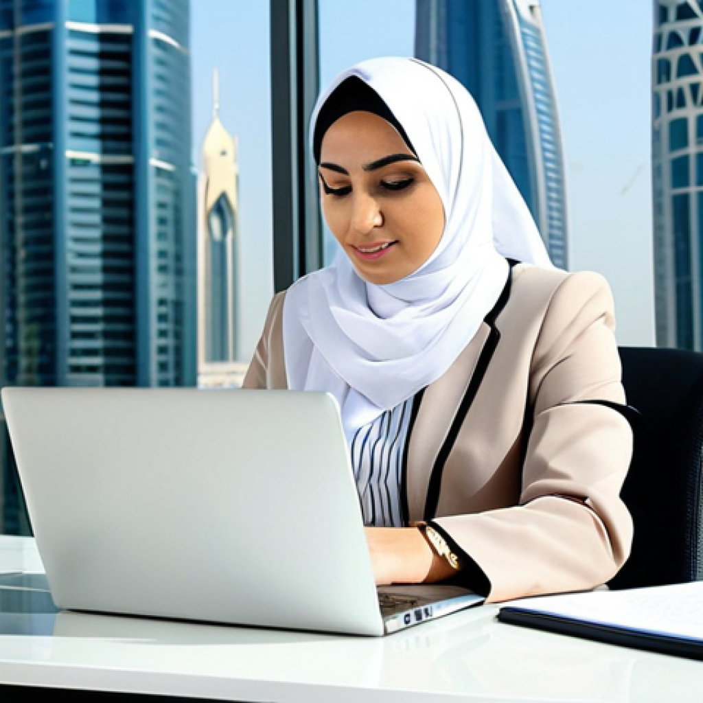 비즈니스 원가 절감을 위한 공급업체 관리 전략 - Modern Office Scene**

"A professional Arab businesswoman in a modest, stylish business suit, workin...