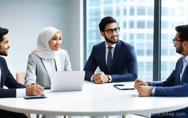 비용 절감을 위한 신규 시장 개발 사례 - **A Global Business Collaboration for Cost-Effective Sourcing**
    An eye-level, medium shot of a d...