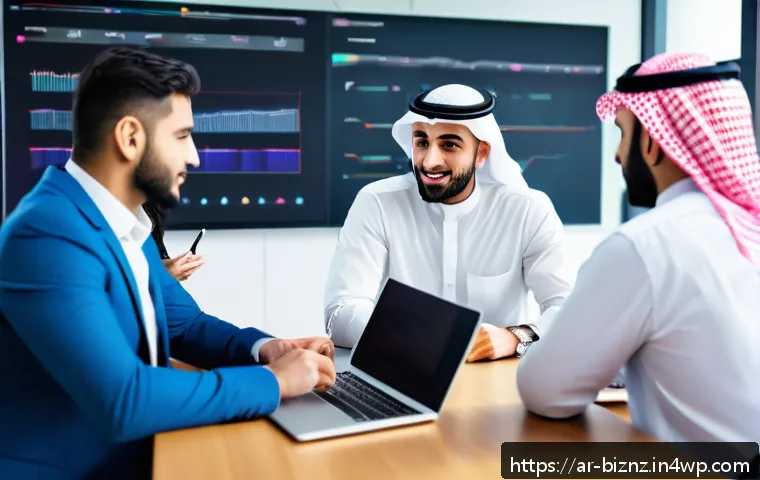비즈니스에서 효율적인 팀 운영으로 원가 절감하기 - A diverse Arab professional team engaged in a dynamic office meeting, featuring men and women in mod...